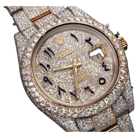 rolex iced out png|iced out rolex arabic dial.